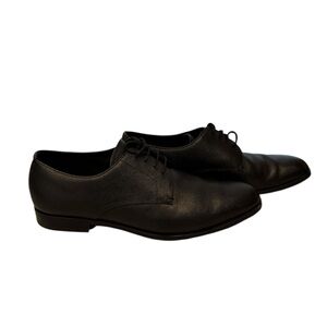 Prada Mens Saffiano Leather Laced Derby Shoes